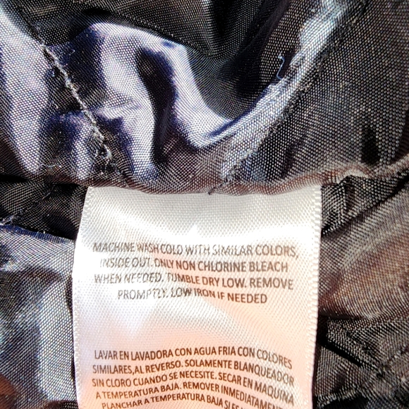 Dickies Girls Hooded Black Cotton Long Sleeve Padded Lined Jacket Size Medium - Picture 4 of 5